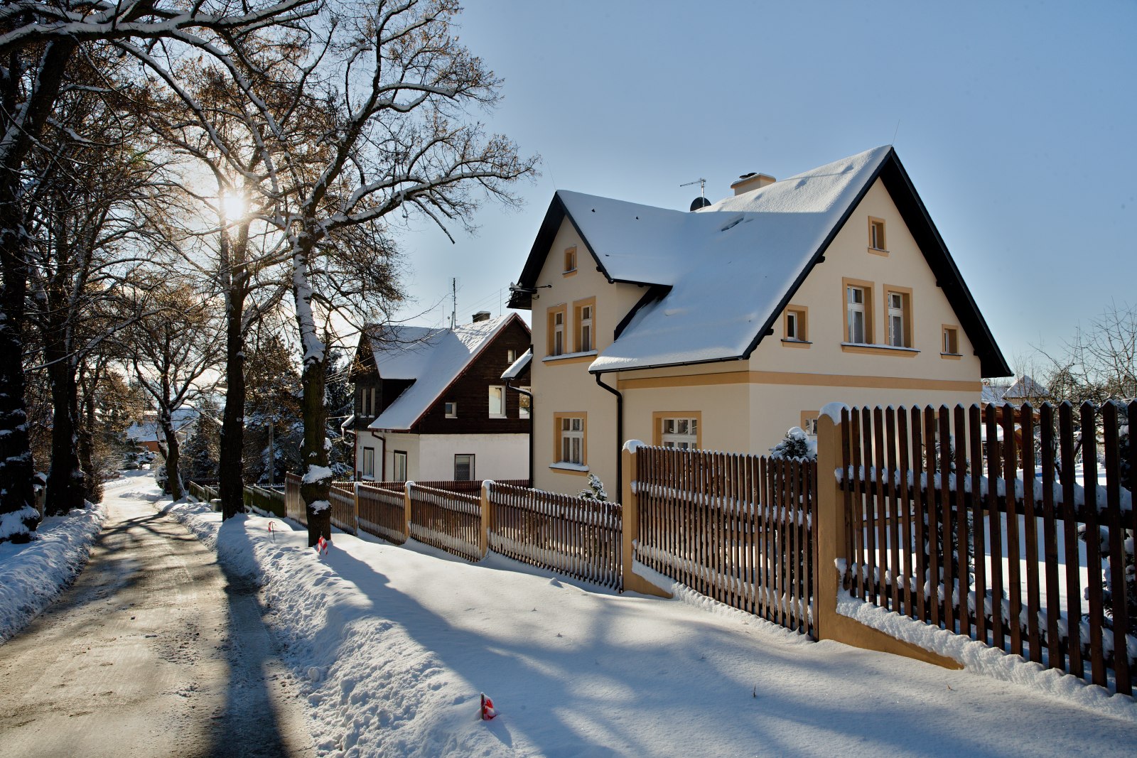 The guest house in winter